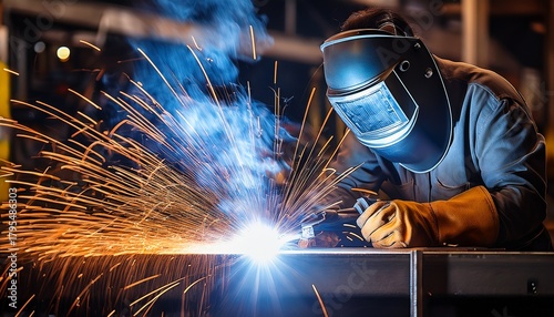 the sparks and intensity of welding work capturing the critical role of welders in construction