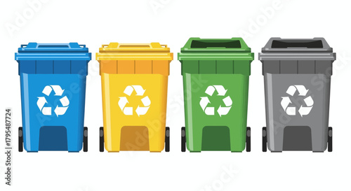 recycle bin in the park