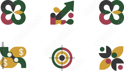 Detailed flat vector icons for holiday baking, showing hamantaschen cookies, cakes, wine, and traditional dessert snacks,