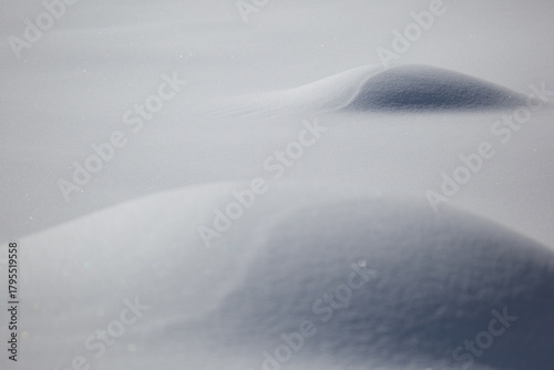 Minimal Snow Dune in Soft Winter Light