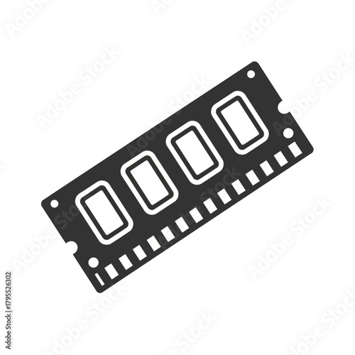 Computer random access memory module icon