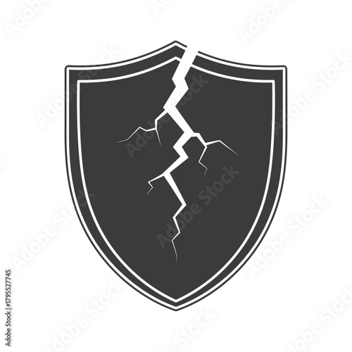 Cracked shield