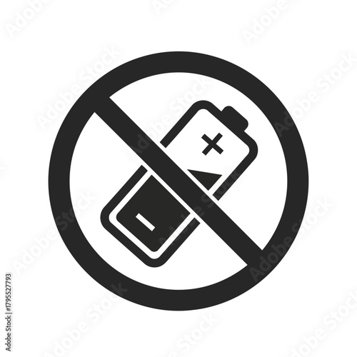 No battery symbol, indicating no power or low energy
