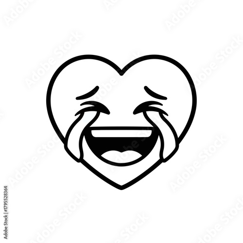 Laughing crying heart emoji