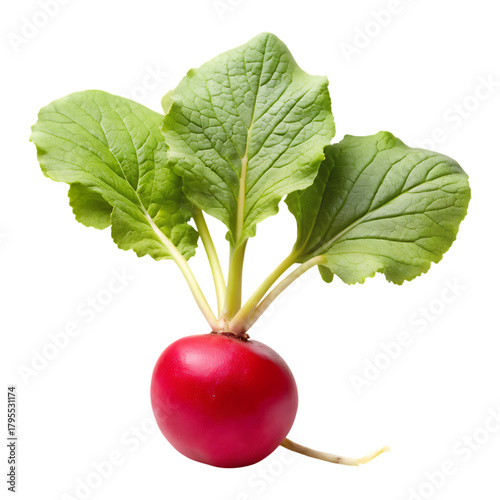 Radish vegetables image isolated on a transparent