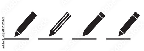 Edit icon vector. Edit document sign and symbol. Edit text icon with pencil. Edit icon vector isolated on white background. 