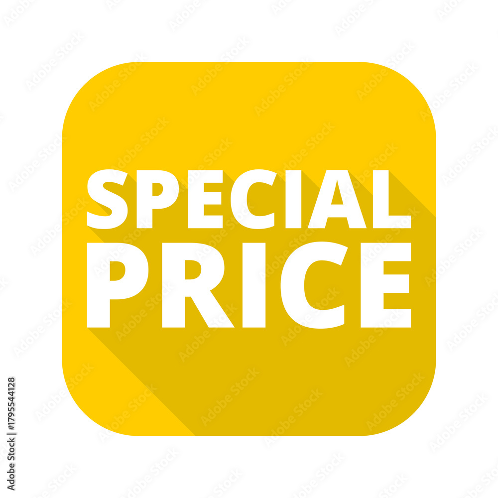 Fototapeta premium Special price icon isolated on transparent background
