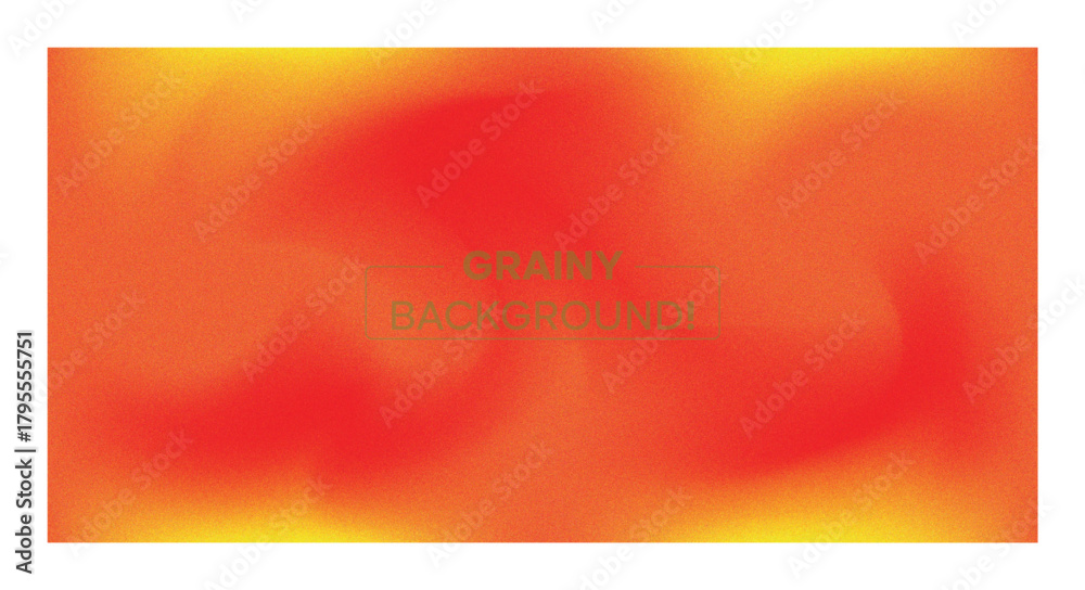 Obraz premium Vibrant red and yellow grainy abstract gradient background with smooth swirling motion and soft blurred textures creating warm glowing tones ideal for modern digital design and creative visuals today