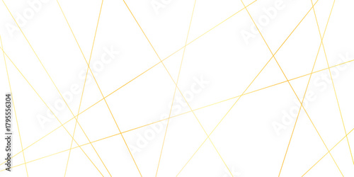 Abstract gold lines on transparent background. random chaotic lines abstract geometric patterns of modern design. geometric design created using light colorful digital net web line technology.