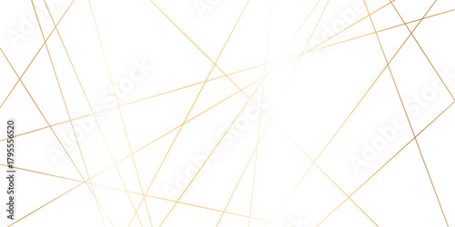 Abstract gold lines on transparent background. random chaotic lines abstract geometric patterns of modern design. geometric design created using light colorful digital net web line technology.