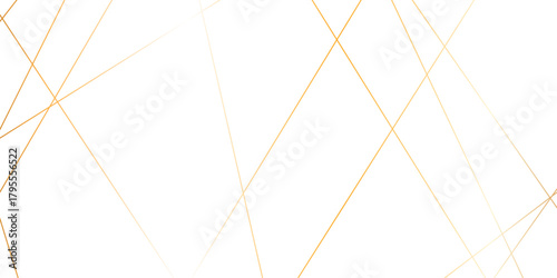 Abstract gold lines on transparent background. random chaotic lines abstract geometric patterns of modern design. geometric design created using light colorful digital net web line technology.