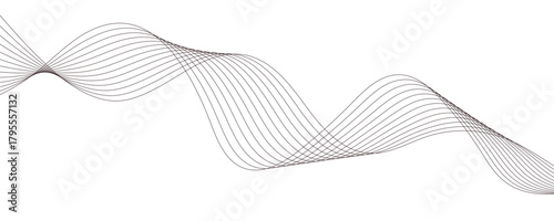 Abstract wavy lines illustration