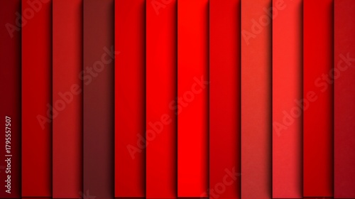 Layered red vertical stripes