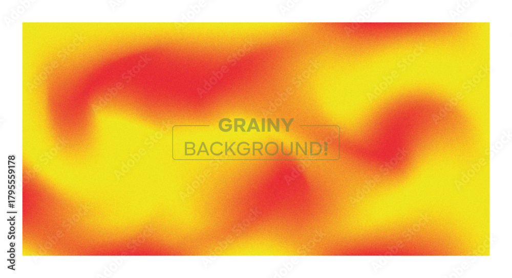 Obraz premium Vibrant red and yellow grainy abstract gradient background with smooth swirling motion and soft blurred textures creating warm glowing tones ideal for modern digital design and creative visuals today