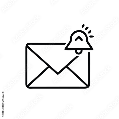 Email Notification Envelope Message Line Icon