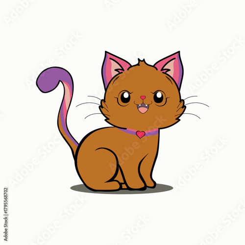 cat vector illustration pet cartoon
