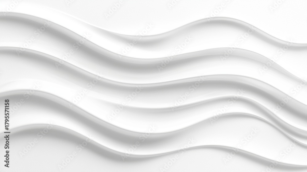 Obraz premium A white wave pattern on a white background.