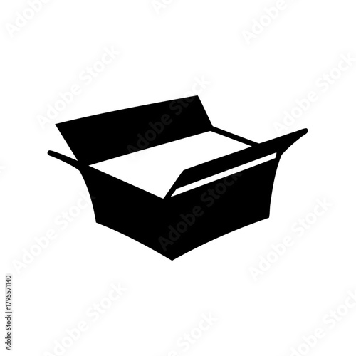 Open carton box icon for shipping and delivery concept Vector, illustration