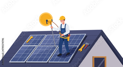 Solar Panel Installation on Roof