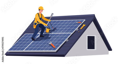 Solar Panel Installation on Roof