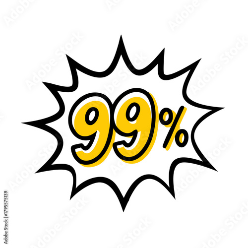 vector illustration of a discount