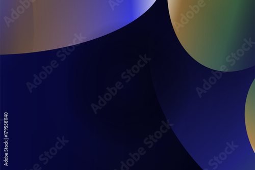 Abstract blue gradient sphere background