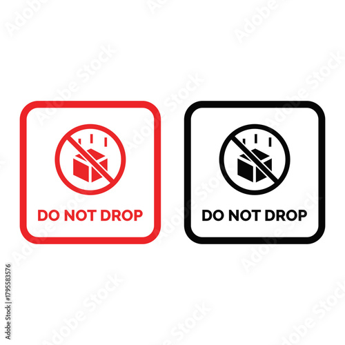 Do Not Drop Packaging Vector Icon Sign