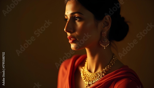 young indian women gold jewellery photoshoot product ad
