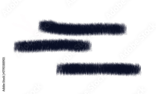 Abstract brush strokes background design element in dark blue