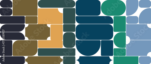 Colorful abstract cube pattern background illustration