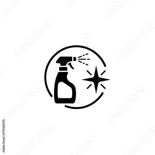 Deep Clean Icon Silhouette