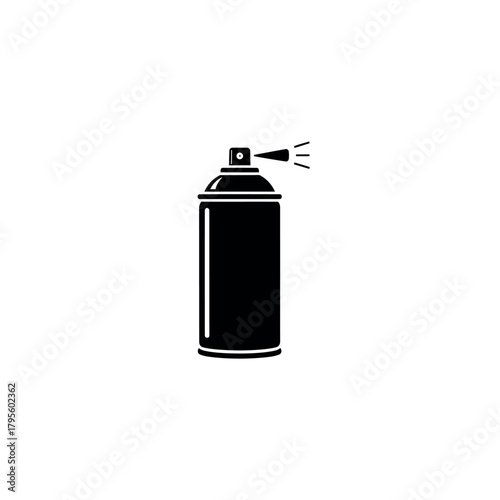 Bug Spray Can Icon Silhouette