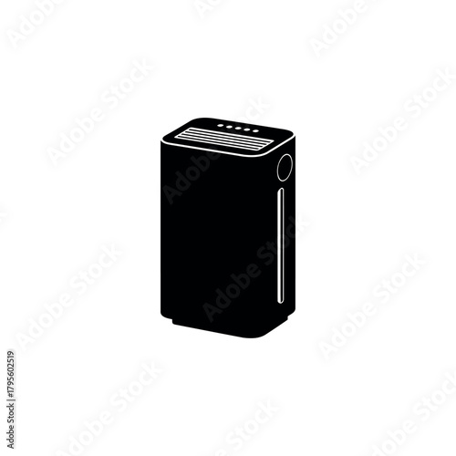 Air Purifier Icon Silhouette Vector