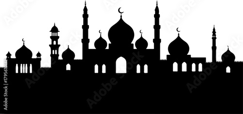 Islamic Mosque Silhouette Art