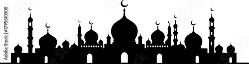 Islamic Mosque Silhouette Art