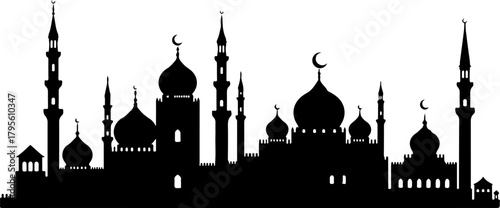 Islamic Mosque Silhouette Art