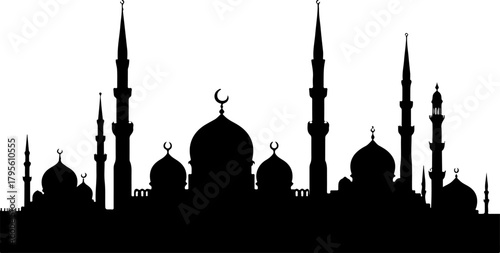 Islamic Mosque Silhouette Art