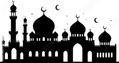 Islamic Mosque Silhouette Art