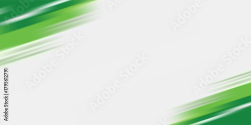 Abstract green and white glowing curves with a dark background