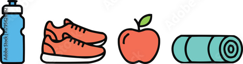 Healthy Lifestyle Icons