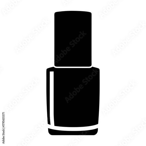 Nail polish bottle vector illustration for manicure and beauty salon services and products design