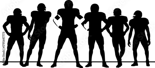 American  Football  Team Gridiron Warriors vector Black