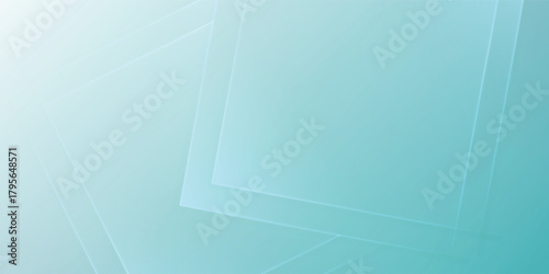 Abstract Aqua Blue Background with Transparent Squares for Modern Design or Presentation