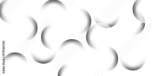 Minimalist, geometric grayscale color palette, modern elegance. Simple, and elegant, ideal for technology or creative design. Curved white stripes with soft shadows with subtle gradients on a clean 