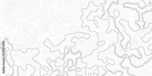 Abstract seamless paper cut world map design geometric background modern template .Topography white background and black line wireframe isoline location diagram world map texture design .