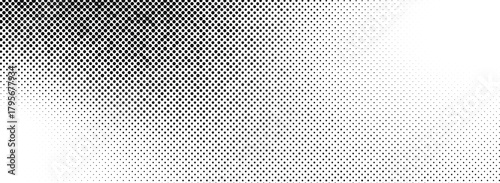 Abstract diagonal gradient halftone pattern A gradiant of black and white dots creating a textured abstract background with varying Pixelated wave shadow texture. Abstract halftone gradation pattern 