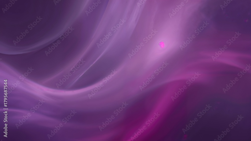 Fototapeta premium Abstract cosmic scene with swirling purple hues and a bright pink point, evoking a futuristic and space-inspired atmosphere.