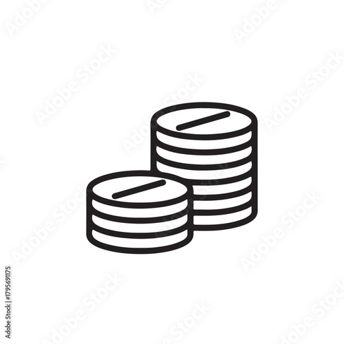 Stacks of gold coins representing wealth, investment, and financial growth in business and banking