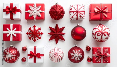 set of christmas balls