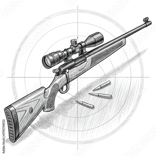 machine gun and bullets